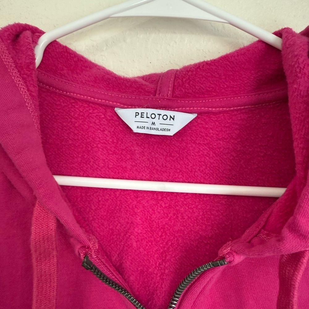 Peloton Zip-Up Hoodie Pink Size M - Picture 3 of 10